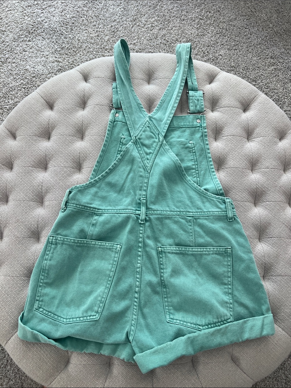 EUC We the Free Ziggy Shortalls seafoam green XS - Picture 3 of 4